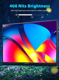 ZEUSLAP 14" 16:10 Touch Screen Portable Monitor 1920*1200P 100%sRGB 400Cd/m² Travel Display for Laptop Computer - Chic Cart