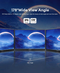 ZEUSLAP 14" 16:10 Touch Screen Portable Monitor 1920*1200P 100%sRGB 400Cd/m² Travel Display for Laptop Computer - Chic Cart