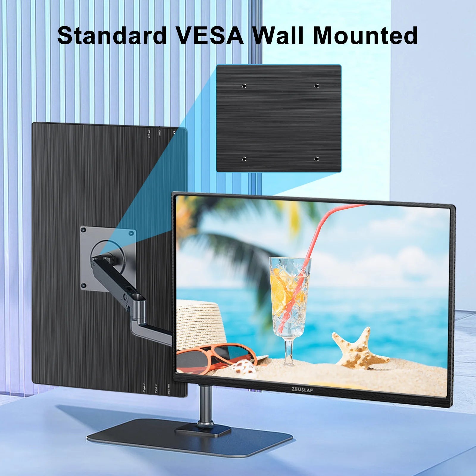 ZEUSLAP 14" 16:10 Touch Screen Portable Monitor 1920*1200P 100%sRGB 400Cd/m² Travel Display for Laptop Computer - Chic Cart