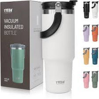Tyeso Coffee Cup Stainless Steel Thermos Bottle Double-layer Insulation Cold And Hot Travel Mug Vacuum Flask Car Water Bottle - Chic Cart 