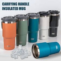 Tyeso Coffee Cup Stainless Steel Thermos Bottle Double-layer Insulation Cold And Hot Travel Mug Vacuum Flask Car Water Bottle - Chic Cart 