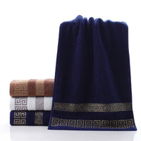 Pure Cotton Towel 34x75cm Embroidered Towels For Adults Quick - Dry Thicken Soft Face Towels Absorbent - Chic Cart
