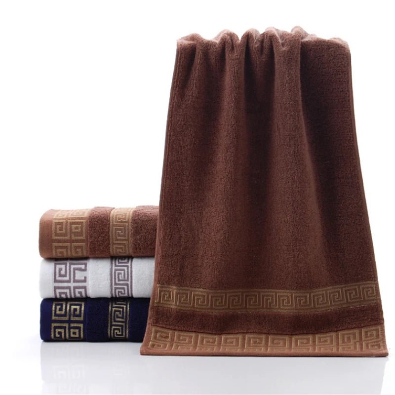 Pure Cotton Towel 34x75cm Embroidered Towels For Adults Quick - Dry Thicken Soft Face Towels Absorbent - Chic Cart
