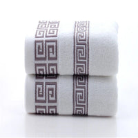 Pure Cotton Towel 34x75cm Embroidered Towels For Adults Quick - Dry Thicken Soft Face Towels Absorbent - Chic Cart