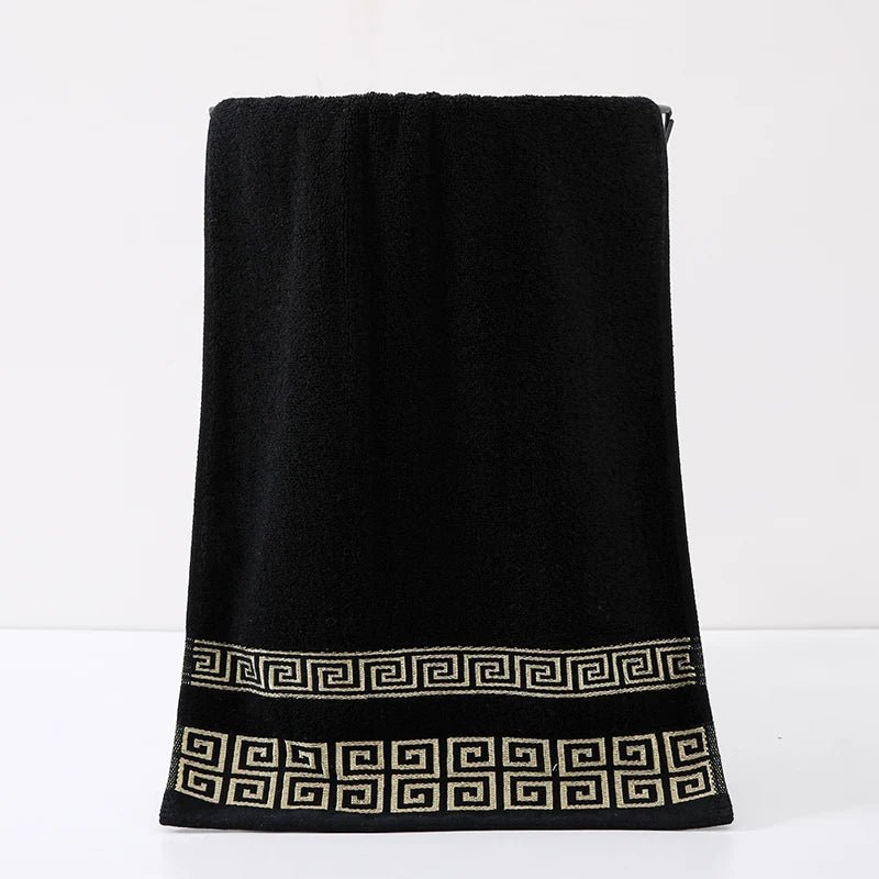 Pure Cotton Towel 34x75cm Embroidered Towels For Adults Quick - Dry Thicken Soft Face Towels Absorbent - Chic Cart