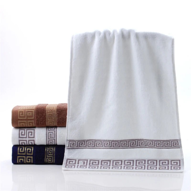 Pure Cotton Towel 34x75cm Embroidered Towels For Adults Quick - Dry Thicken Soft Face Towels Absorbent - Chic Cart