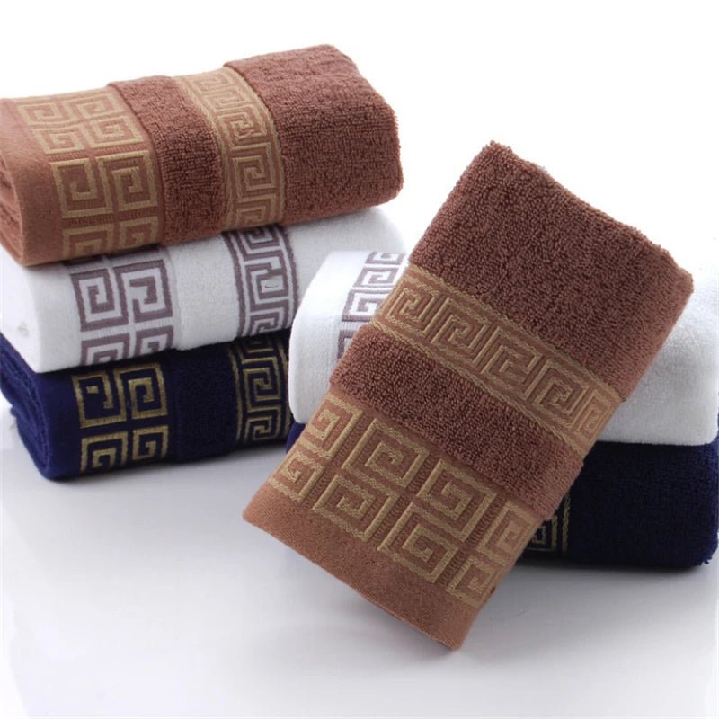 Pure Cotton Towel 34x75cm Embroidered Towels For Adults Quick - Dry Thicken Soft Face Towels Absorbent - Chic Cart