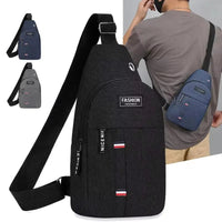Chest Bag Men's One Shoulder Crossbody Bag Large Capacity Outdoor Sports And Leisure Fashion Small Shoulder Bag Large Capacit - Chic Cart