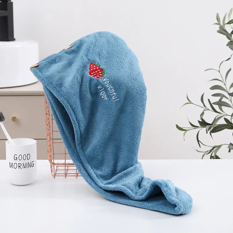 Rapid Dry Towel for Hair Microfiber Towels Anti Frizz Dry Hair Hair Towel Quick Dry Hair Dry Towels for Girls Beach Shower Cap - Chic Cart