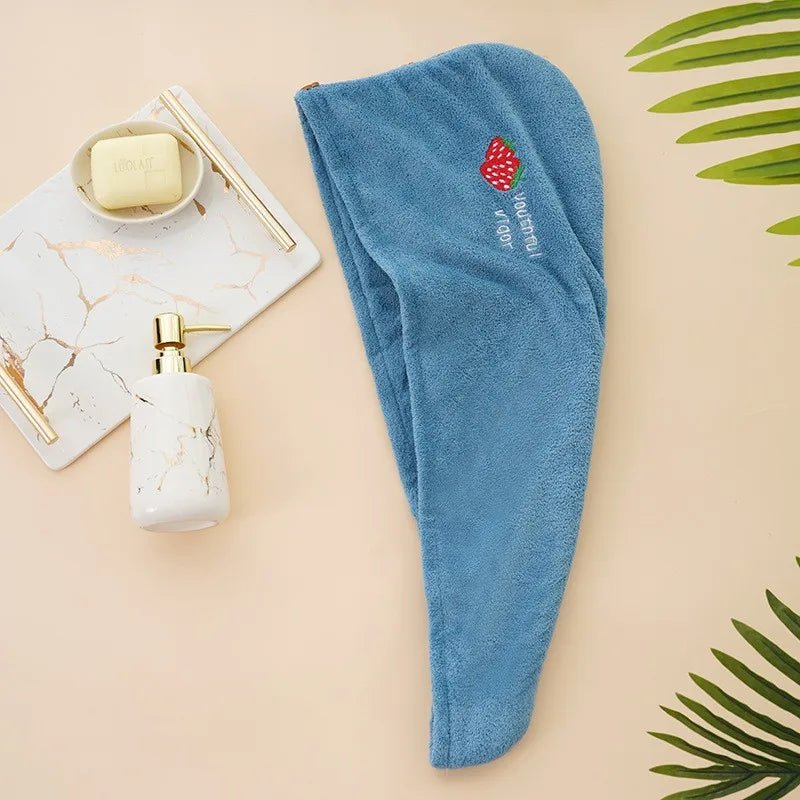 Rapid Dry Towel for Hair Microfiber Towels Anti Frizz Dry Hair Hair Towel Quick Dry Hair Dry Towels for Girls Beach Shower Cap - Chic Cart