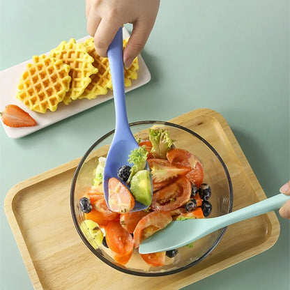 Silicone Salad Shovel Spatula Non - stick Cookware Cake Pastry Food Baking Scraper Kitchen Fruit Butter Batter Cream Mixing Spoon - Chic Cart