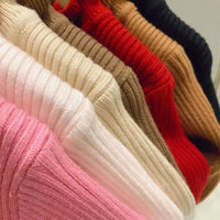 2024 Autumn Girls Soft Fashion Knitting Sweaters Sweet Colors 1 - 7 Years - Chic Cart