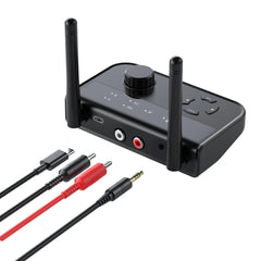 Bluetooth 5.3 2 In 1 Audio Receiver Transmitter 3.5mm Aux Jack RCA Stereo Music Wireless Adapter Dongle for Car TV PC Headphones - Chic Cart