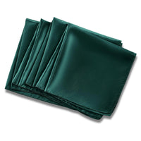 24PCS 30x30cm Wedding Dark Green Satin Napkin Wholesale Soft Table Napkins for Romantic Christmas Party Dinner Table Decoration - Chic Cart