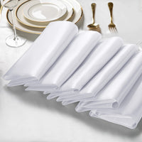 24PCS 30x30cm Wedding Dark Green Satin Napkin Wholesale Soft Table Napkins for Romantic Christmas Party Dinner Table Decoration - Chic Cart