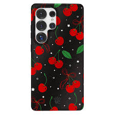 Ins Korean Cherry Bowknot Phone Case For Samsung S24ultra 5G A14 15 S21 22 23 A 25 35 52 53 54 55 S24 Plus Cute Y2K Phone Cases - Chic Cart 