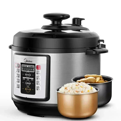 Midea Electric Pressure Cooker Household Intelligent High Voltage Electric Rice Cooker 5L Cooker Kitchen Appliances - Chic Cart