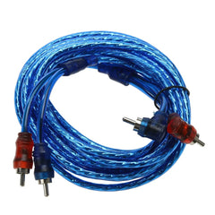 5m Car Modified RCA Audio Cable Pure Copper Car Audio Power Amplifier Cable Automotive Electronics Accessories - Chic Cart