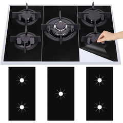 1 Set 5 - Hole Gas Stove Pad Protective Cover Kitchen Cleaning Anti - dirty Non - stick Pad Reusable Stovetop Scratch Protector Pads - Chic Cart