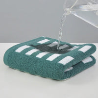 Retro Cotton Towel Dots Stars Striped Heart Pattern Soft Face Towel Super Absorbent Thick Hand Towels for Bathroom Kids Adults - Chic Cart