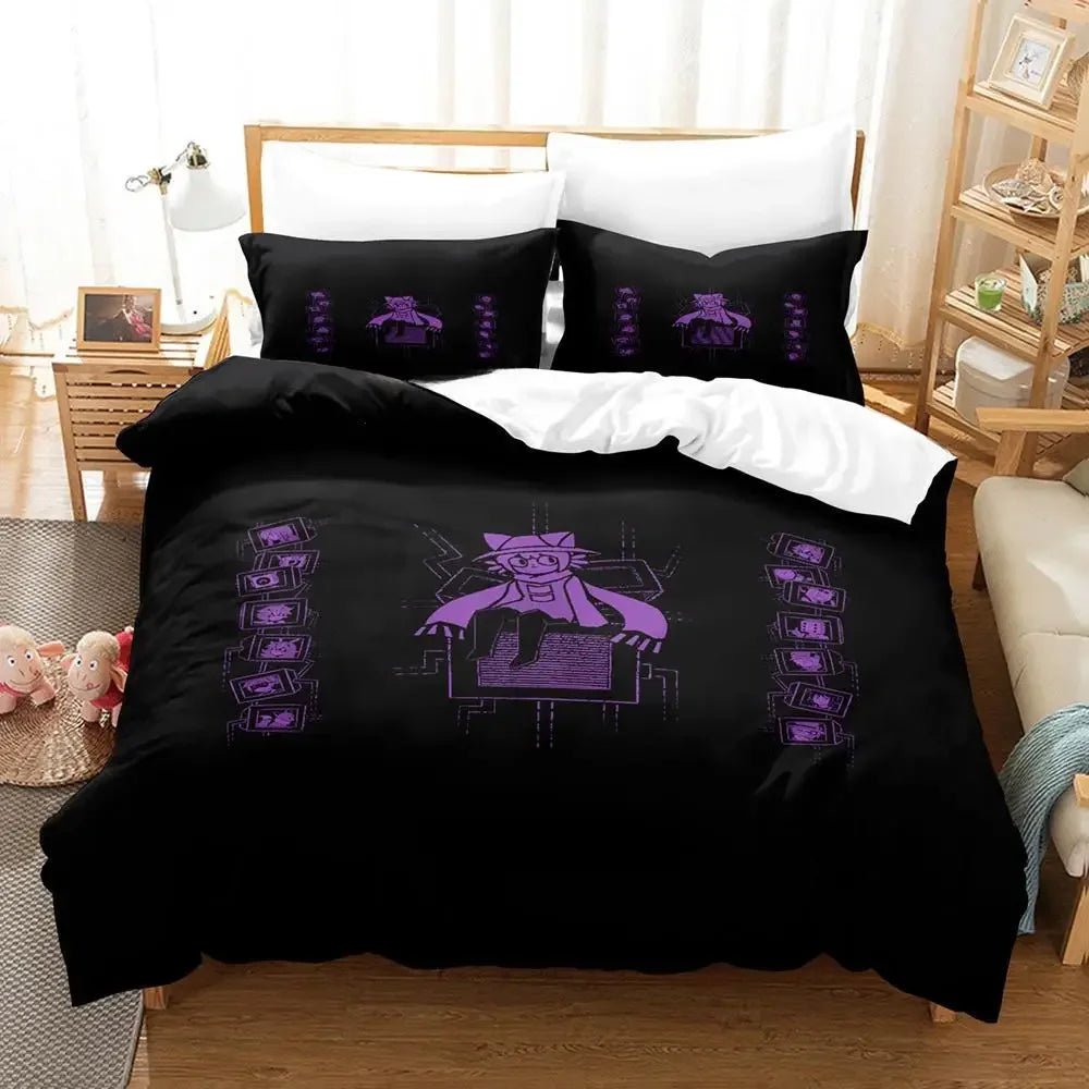 Game OneShot Bedding Set Single Twin Full Queen King Size Bed Set Adult Kid Bedroom Duvet cover Sets 3D Anime Bed Sheet Set - Chic Cart