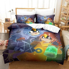 Game OneShot Bedding Set Single Twin Full Queen King Size Bed Set Adult Kid Bedroom Duvet cover Sets 3D Anime Bed Sheet Set - Chic Cart