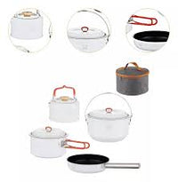 Naturehike Cookware Set Ceramic Non-Stick Camping Kettle Pot Frying Pan Saucepan Milk Boiler Picnic Tableware Kitchen Utensils - Chic Cart 