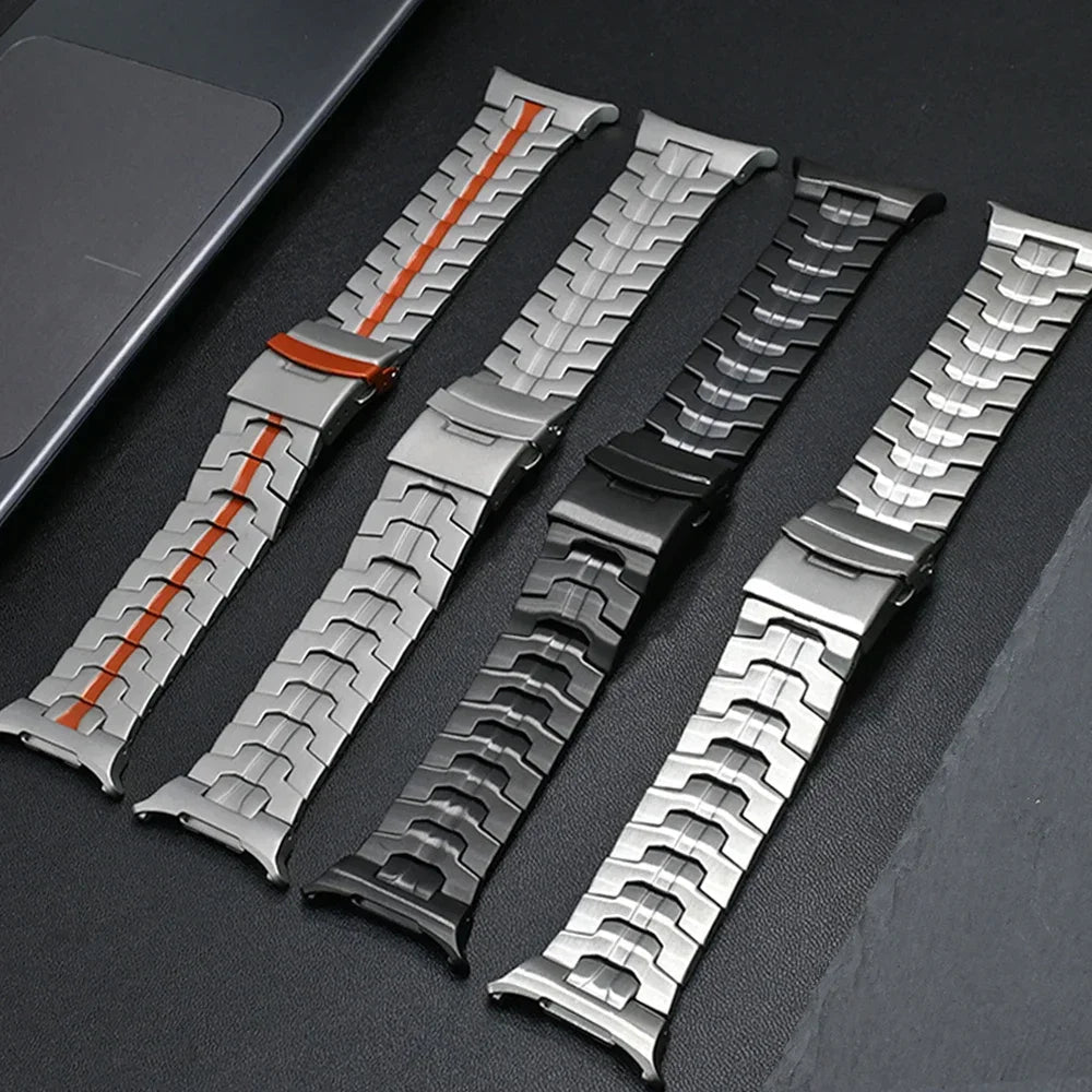 Stainless Steel Band For Samsung Galaxy Watch Ultra 47mm Titanium Color Bracelet For samsung galaxy watch 7 ultra Strap Correa - Chic Cart