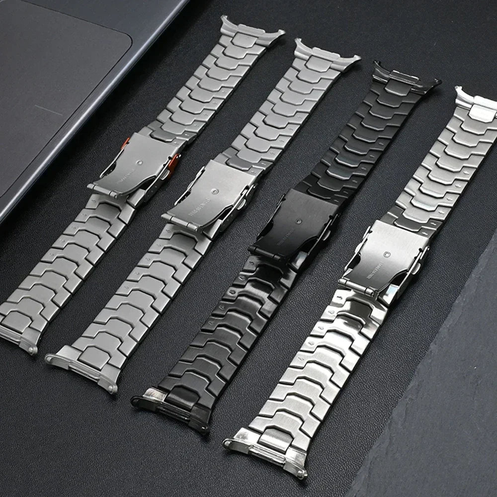Stainless Steel Band For Samsung Galaxy Watch Ultra 47mm Titanium Color Bracelet For samsung galaxy watch 7 ultra Strap Correa - Chic Cart