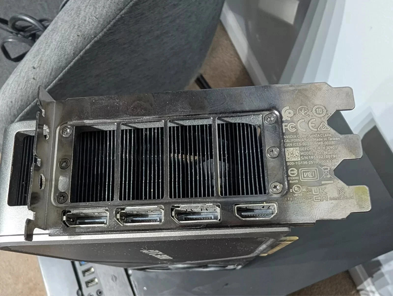 USED NVIDIA GeForce RTX 3090 Founders Edition 24GB GDDR6 Graphics Card GPU - Chic Cart