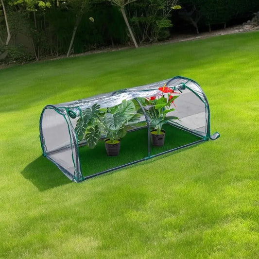 Portable Greenhouse Cover Portable Tunnel Outdoors - Chic Cart