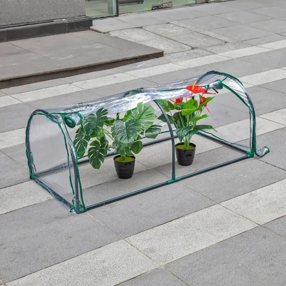 Portable Greenhouse Cover Portable Tunnel Outdoors - Chic Cart