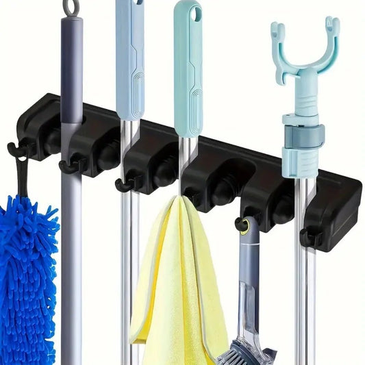 Multi Functional Wall Mounted Mop Holder - Chic Cart