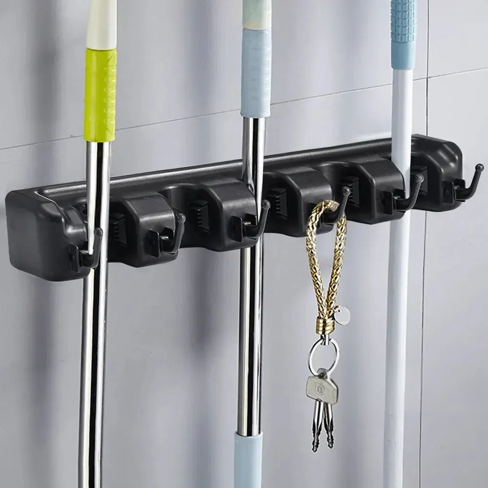 Multi Functional Wall Mounted Mop Holder - Chic Cart AMI Cart