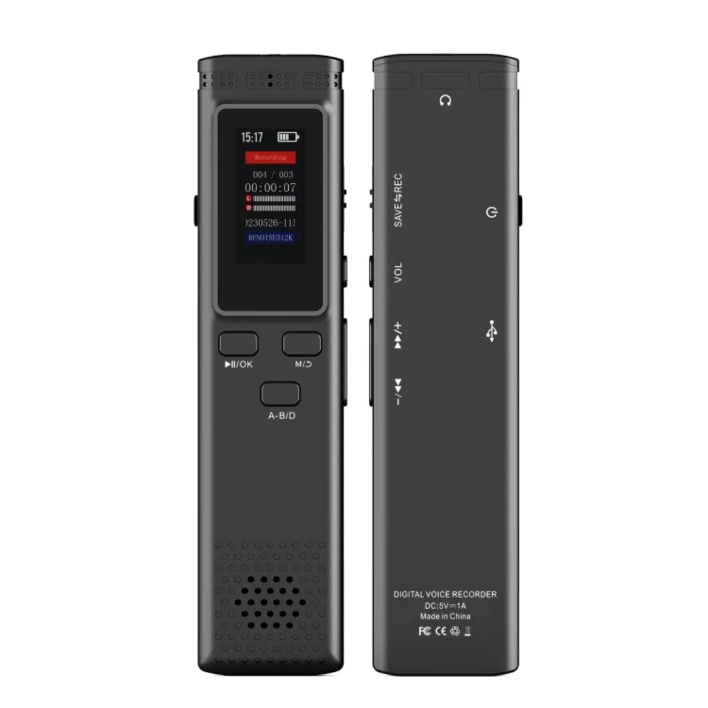 Digital Voice Recorder Voice Activated Audio Recording Noise Reduction with Playback - Chic Cart