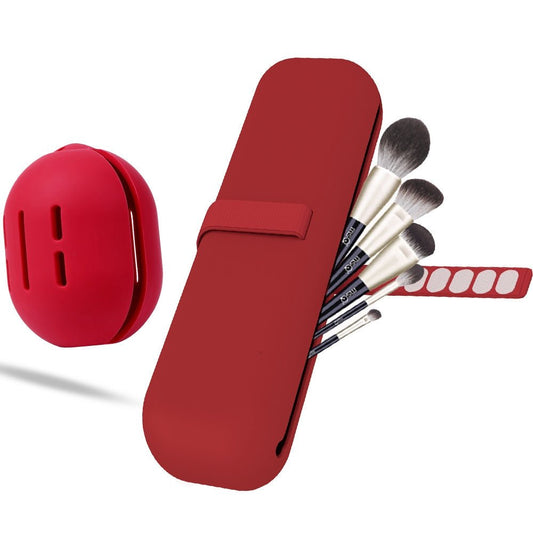 Makeup Brush Holder Silicone Travel Bag - Chic Cart