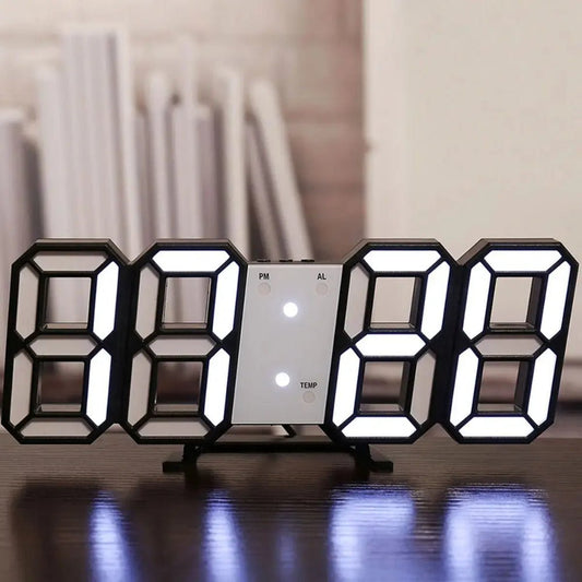 Adjustable 3D LED Digital Wall Clock - Chic Cart