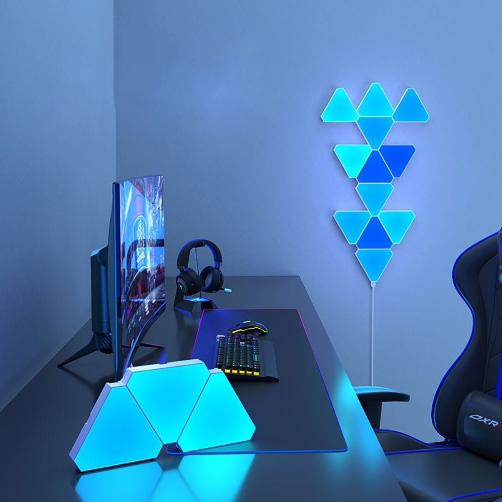 LED Triangular Quantum Lamp RGB Wall Lamp - Chic Cart