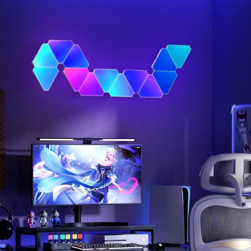 LED Triangular Quantum Lamp RGB Wall Lamp - Chic Cart