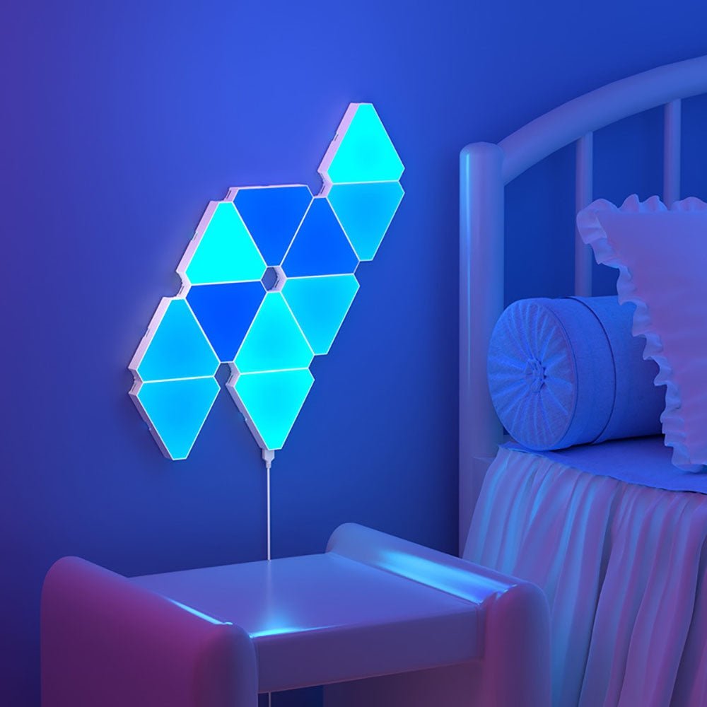 LED Triangular Quantum Lamp RGB Wall Lamp - Chic Cart