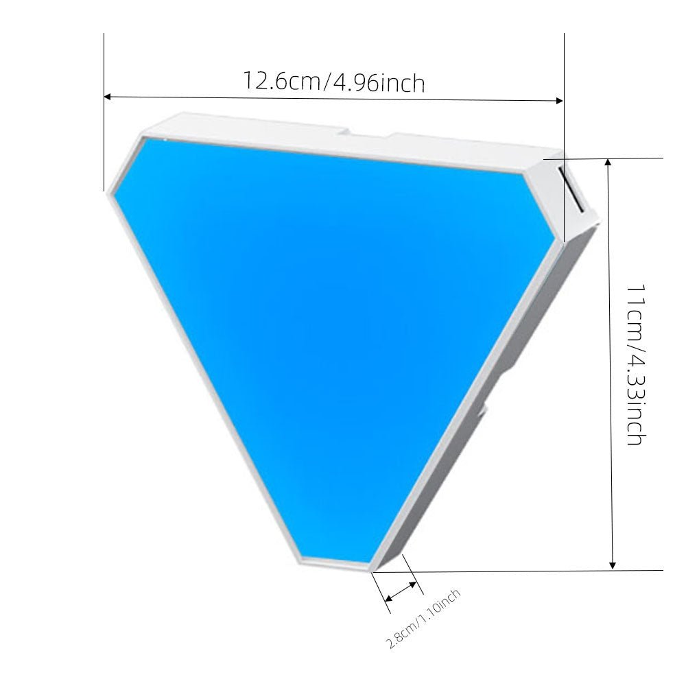 LED Triangular Quantum Lamp RGB Wall Lamp - Chic Cart