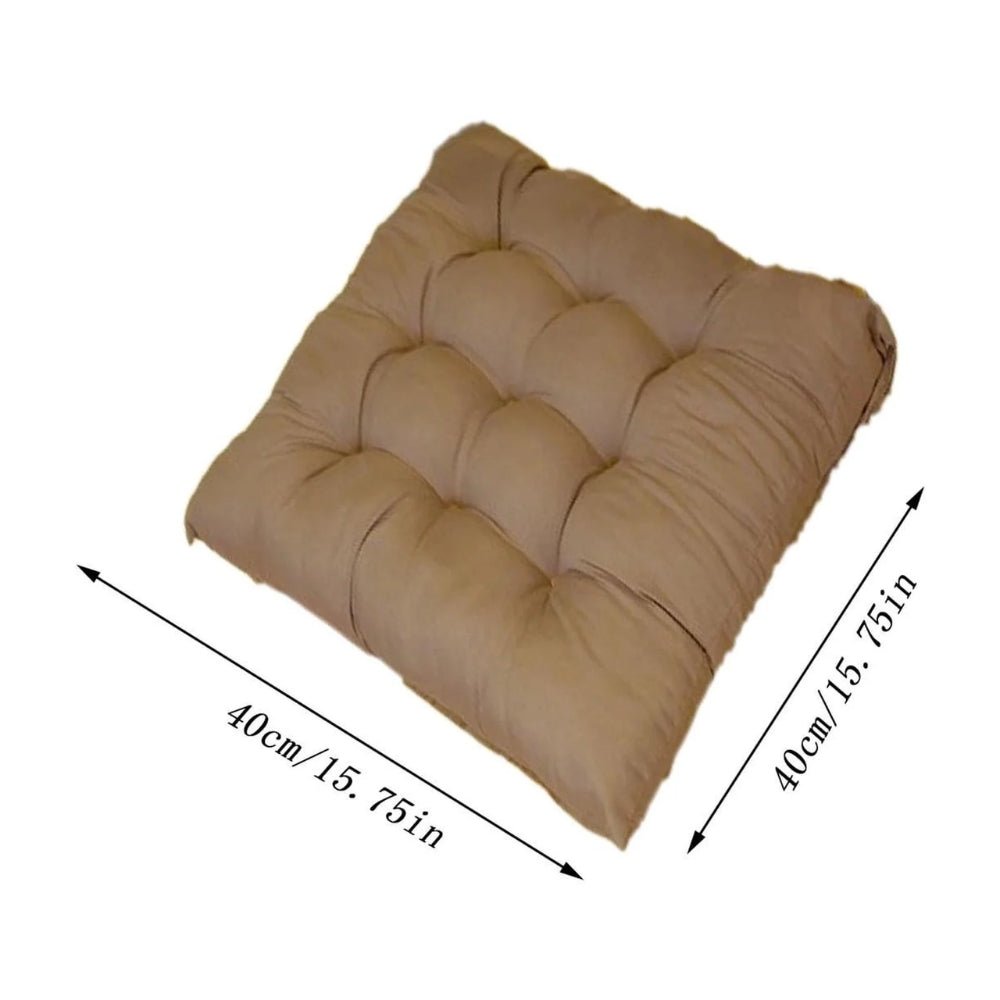 Linen Cushion Square Stool Backrest Pillow Chair Protective Mat - Chic Cart