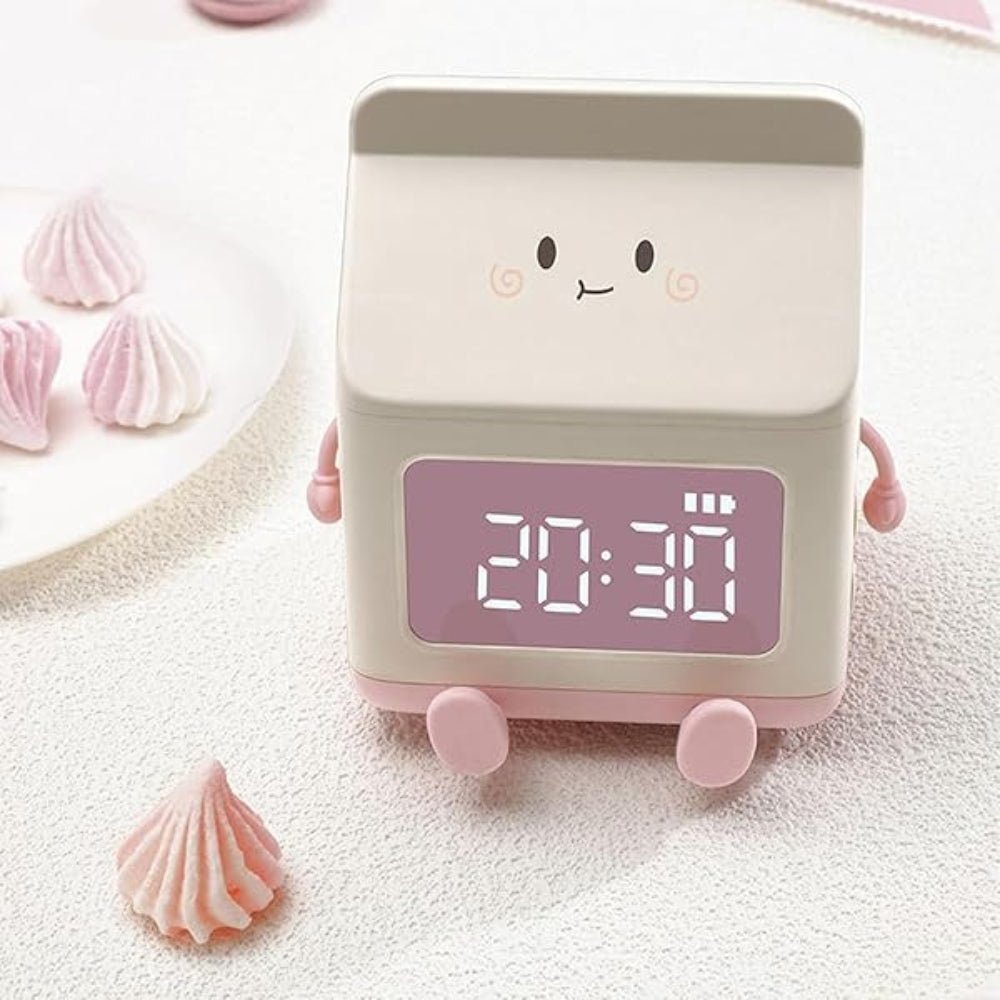 Milk Box Digital Alarm Clock - Chic Cart