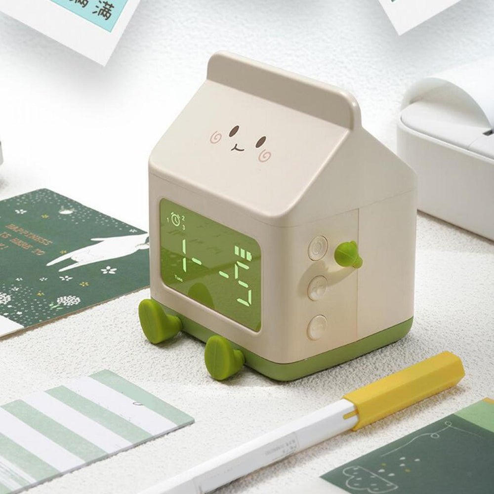 Milk Box Digital Alarm Clock - Chic Cart