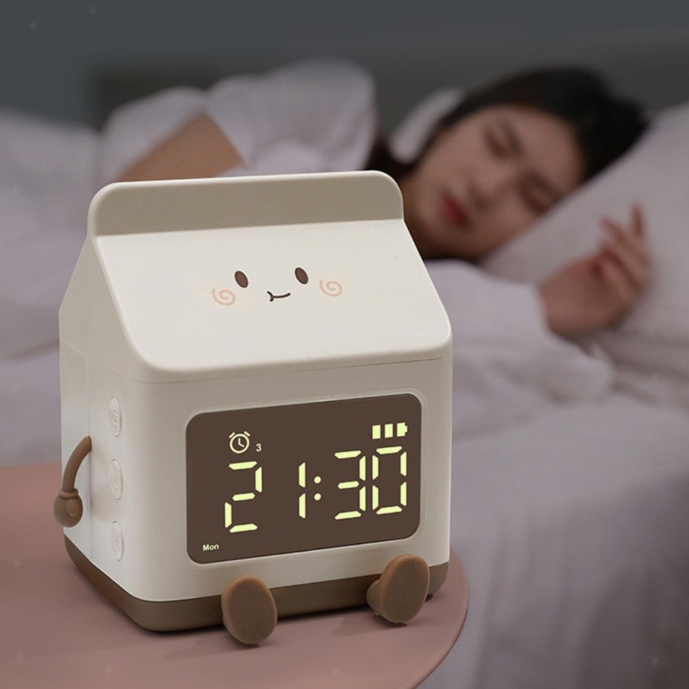 Milk Box Digital Alarm Clock - Chic Cart