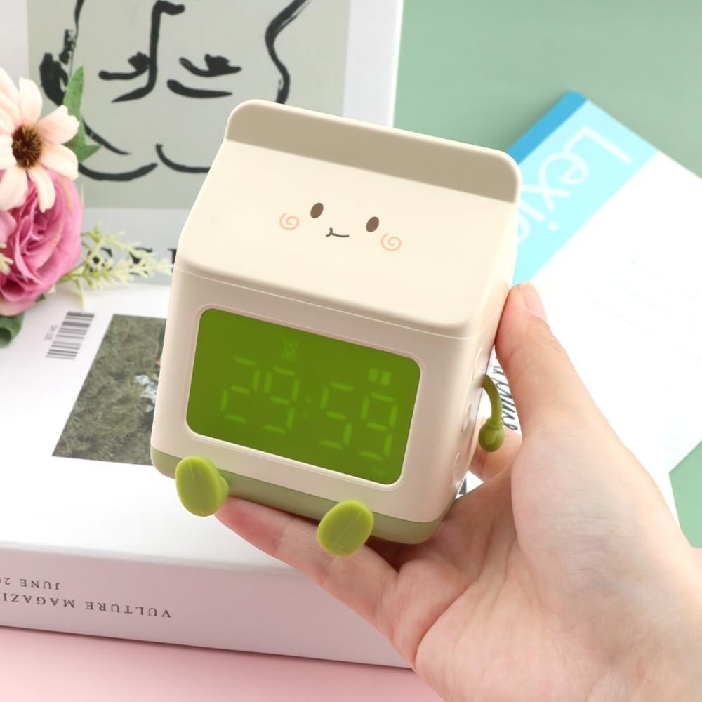 Milk Box Digital Alarm Clock - Chic Cart