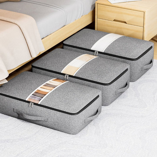 Large Capacity Clothing Storage Bag for Organizing Under Bed Quilts and Bedding - Chic Cart