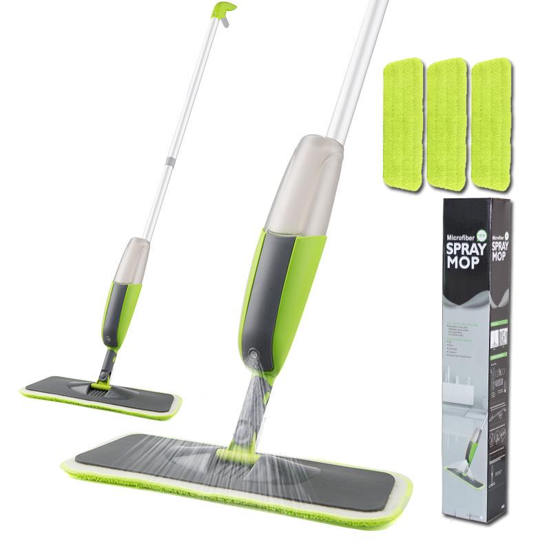 Magic Spray Mop with Reusable Microfiber Pads 360 Degree Handle - Chic Cart 