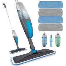Magic Spray Mop with Reusable Microfiber Pads 360 Degree Handle - Chic Cart 