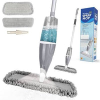 Magic Spray Mop with Reusable Microfiber Pads 360 Degree Handle - Chic Cart 